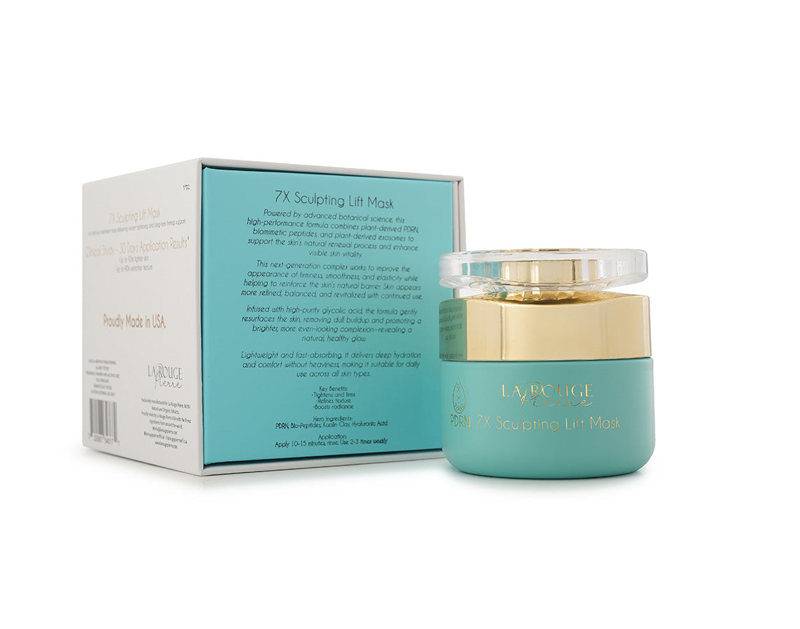 7X Sculpting Lift Mask — jar and open box clinicals